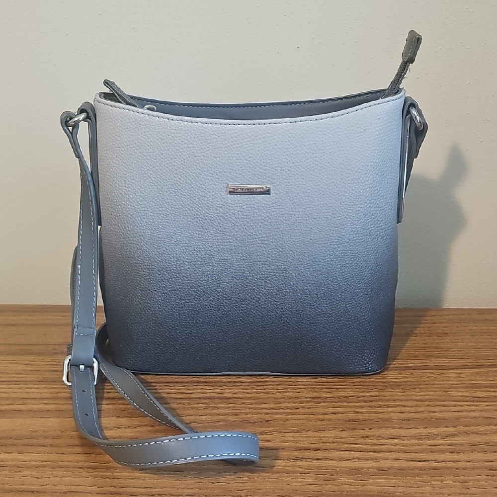 Gradient Crossbody Bag - Black and Gray